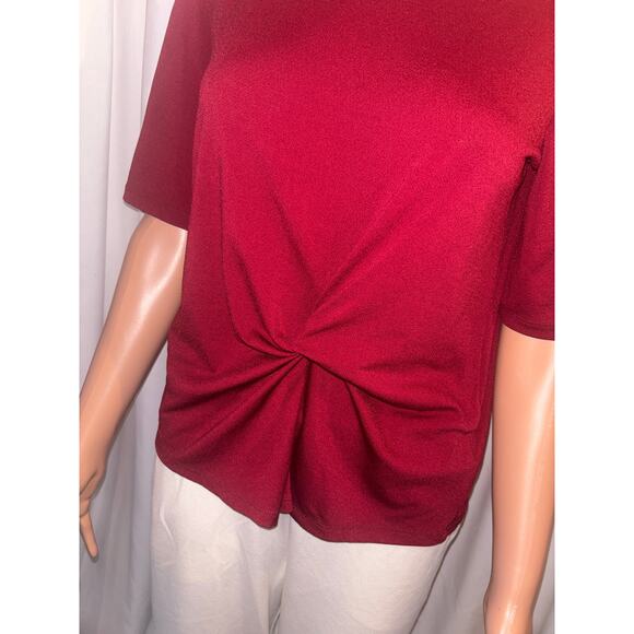 Top Shop Size 6 Red Wine Blouse - Picture 2 of 5